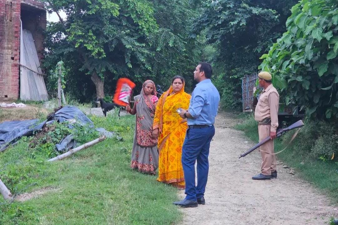 SDM inspects disputed land; security provided to the victim.