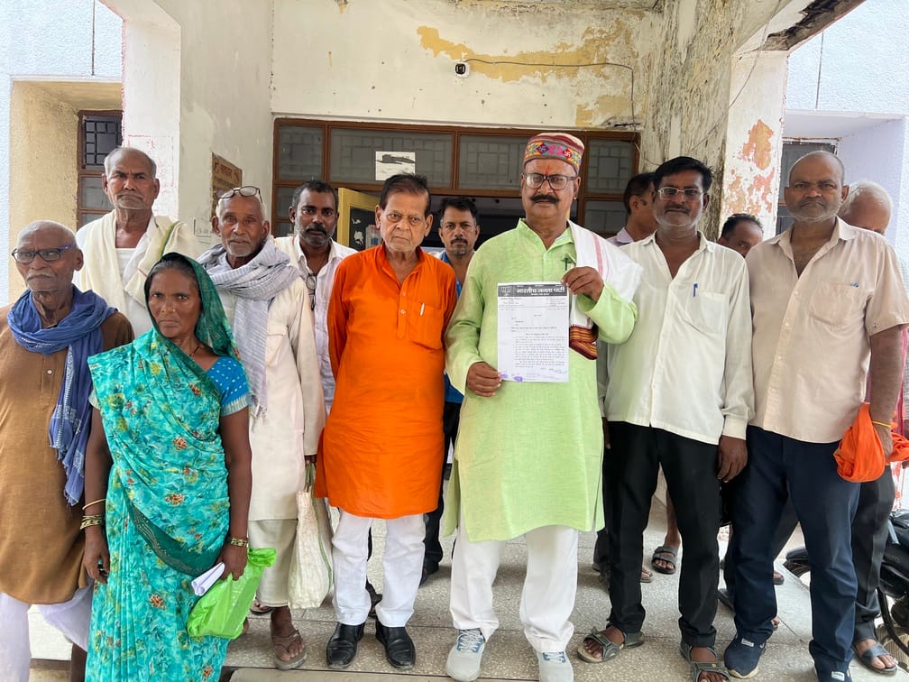 Memorandum submitted to the District Magistrate regarding old-age and widow pensions