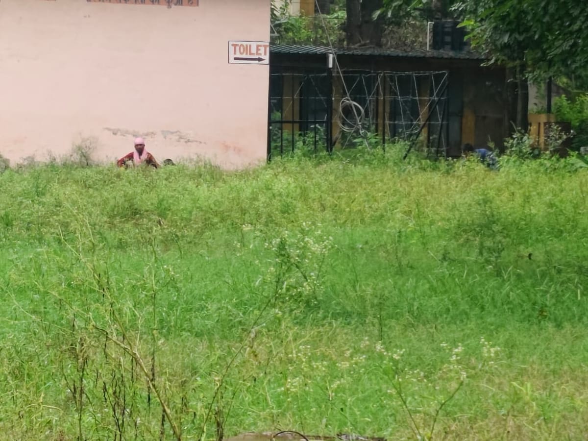 Bilaspur News: स्कूल खुलने में दो दिन, परिसर में उगी झाड़ियां
