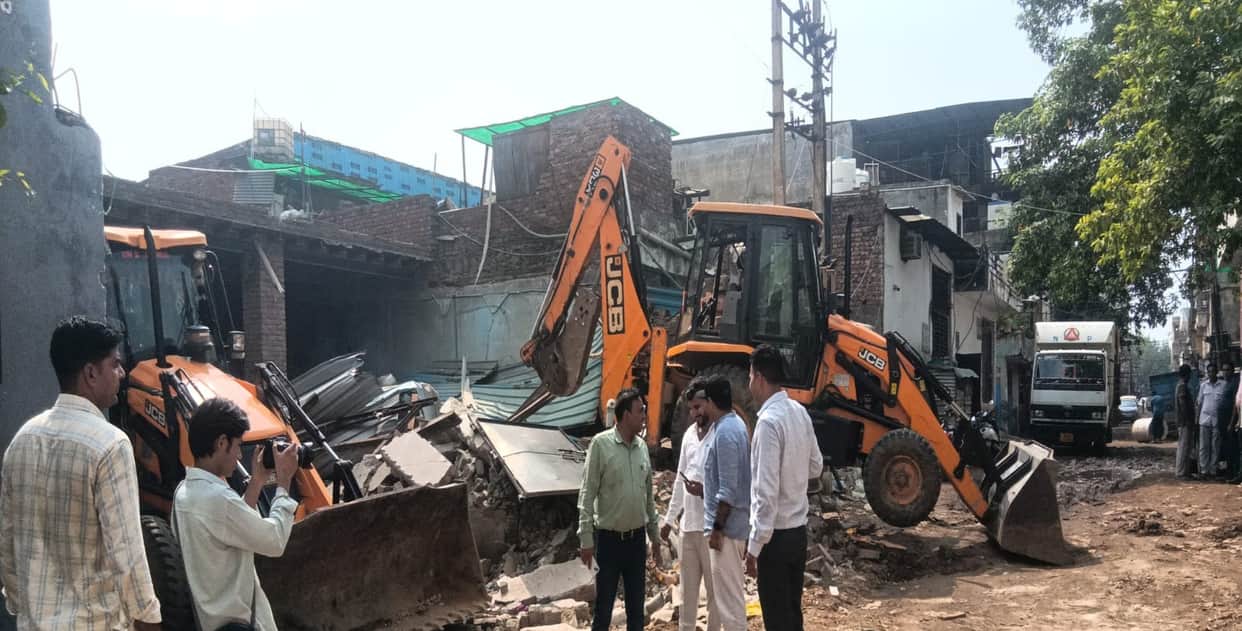 Illegal constructions razed following Supreme Court order.