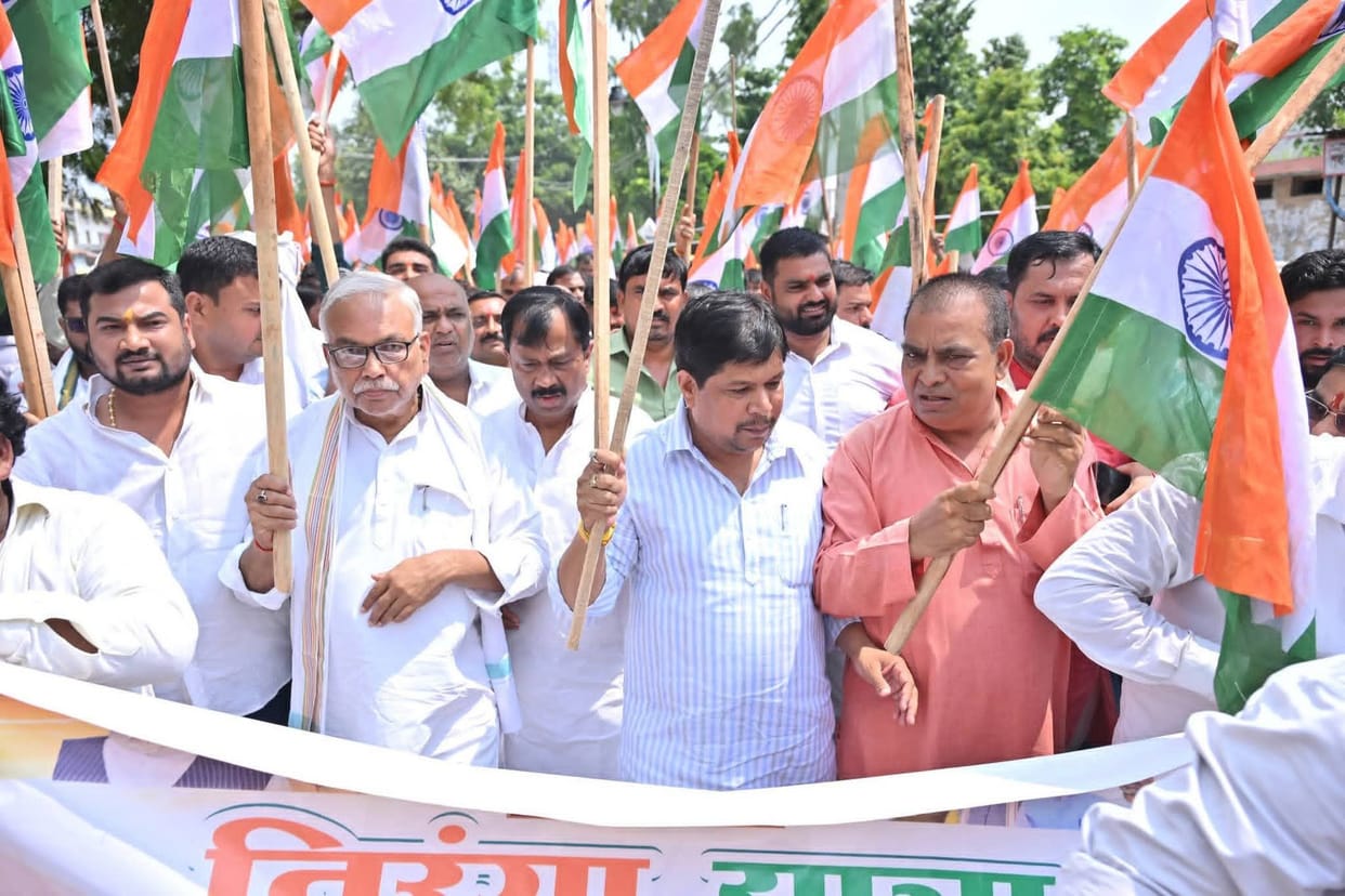 Tiranga Yatra taken out with pride across the district