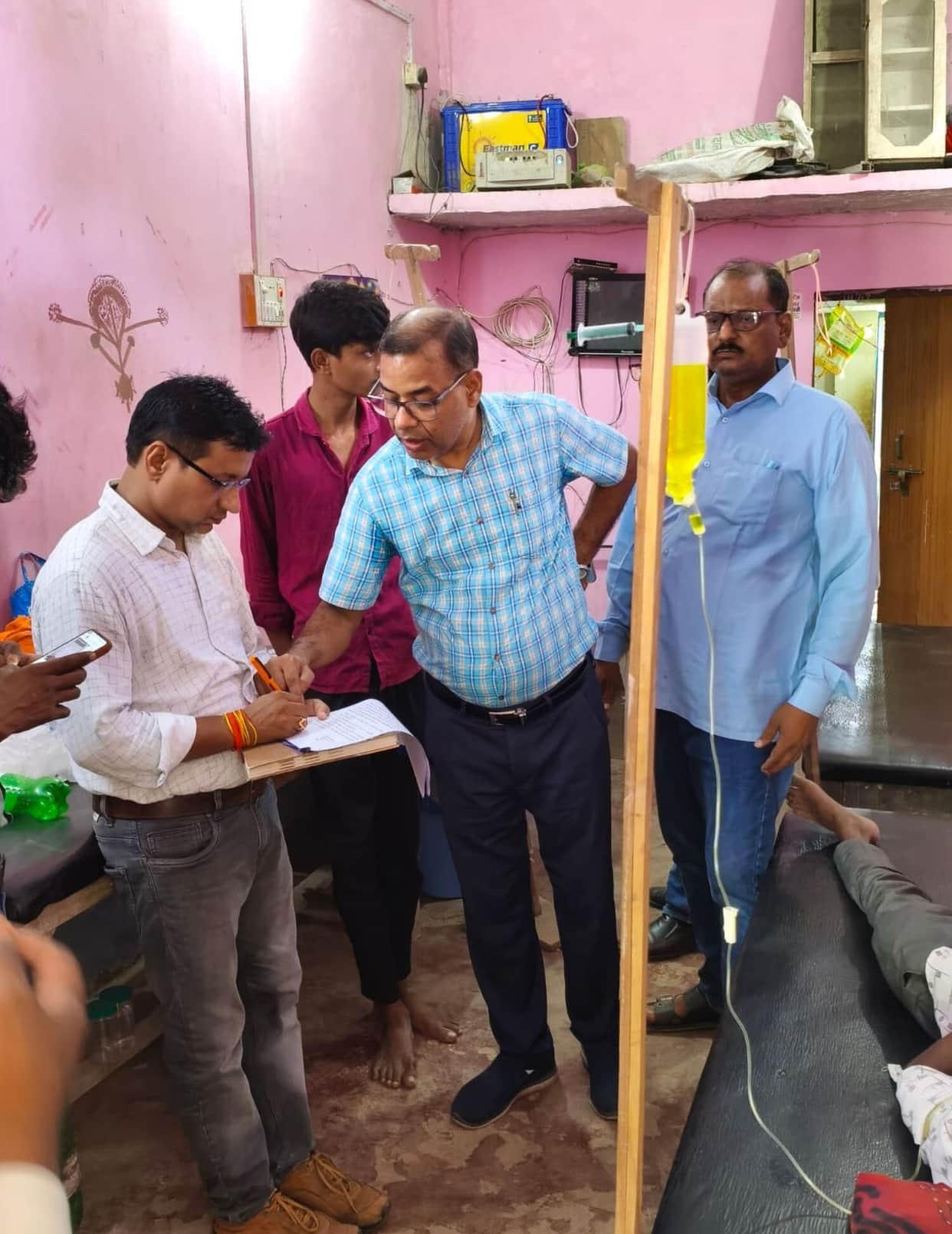 Raids conducted on eight clinics; irregularities found during inspection; notices issued.