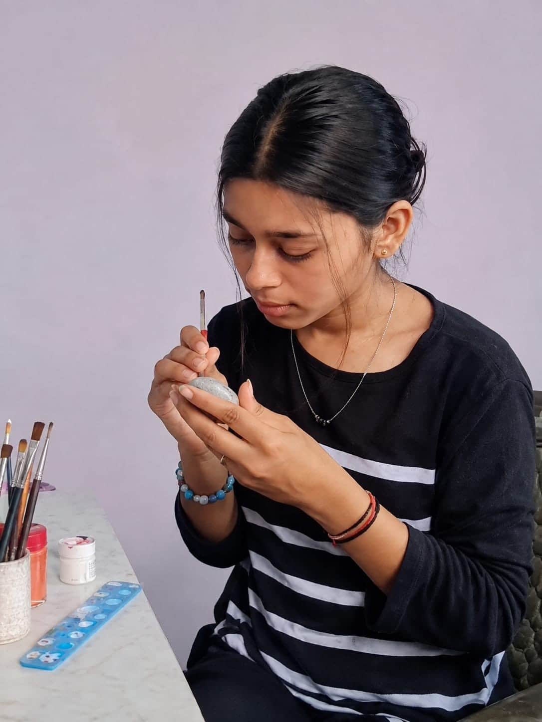 Gungun from Jaspur to set up a business by transforming waste into art.
