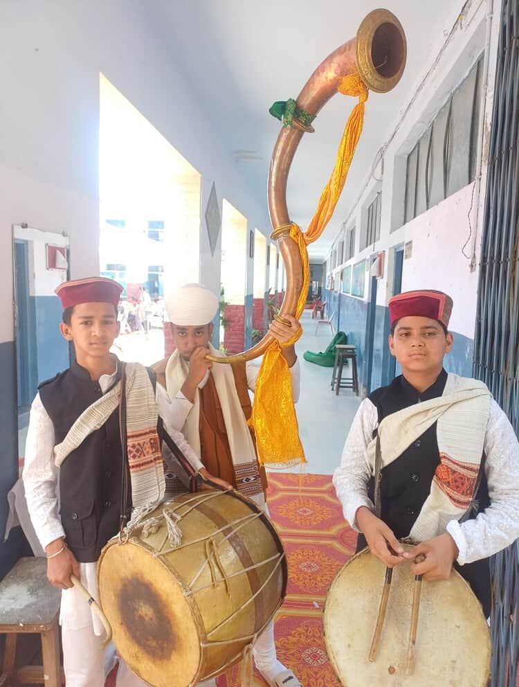 Students danced to Dev Dhun and Haryanvi-Himachali orchestra.