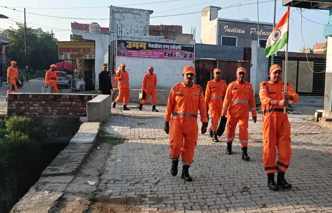 NDRF organized a Tiranga Yatra.