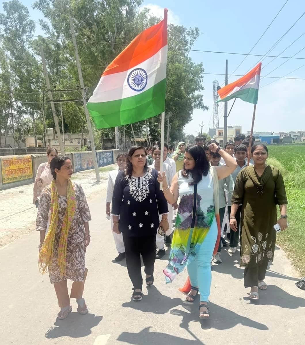 Message of patriotism conveyed through the Tiranga Yatra.