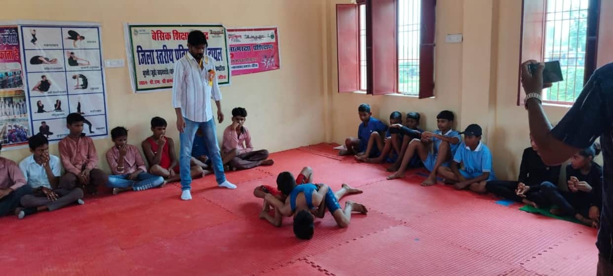 Participants from Kanchausi and Ajitmal won gold medals in wrestling