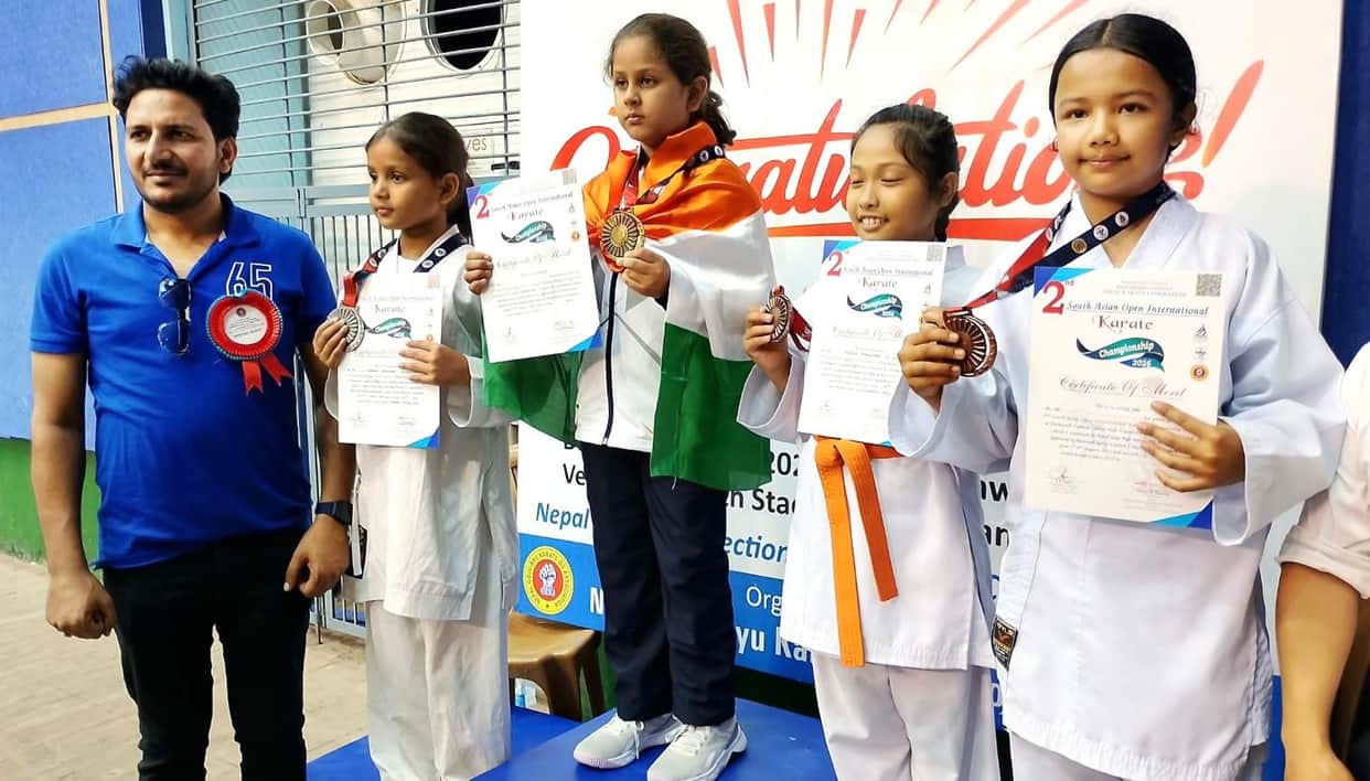 Bhadohi's Vriddhi won a gold medal in Nepal.