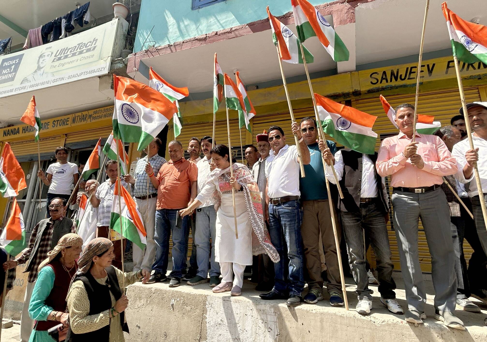 A message of patriotism was conveyed by organizing a Tiranga Yatra in Nitthar.