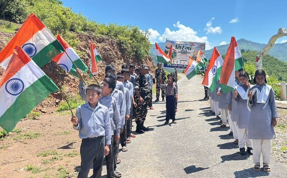 Youths took out a Tricolour rally, conveying a message of patriotism.