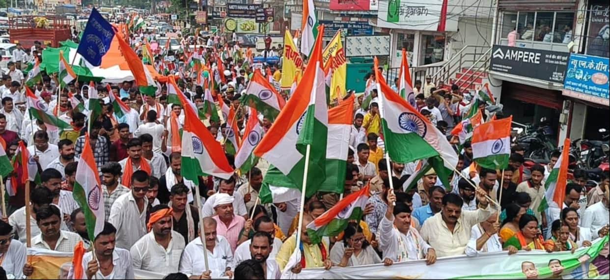 Vande Mataram' echoed during the Tiranga Yatra