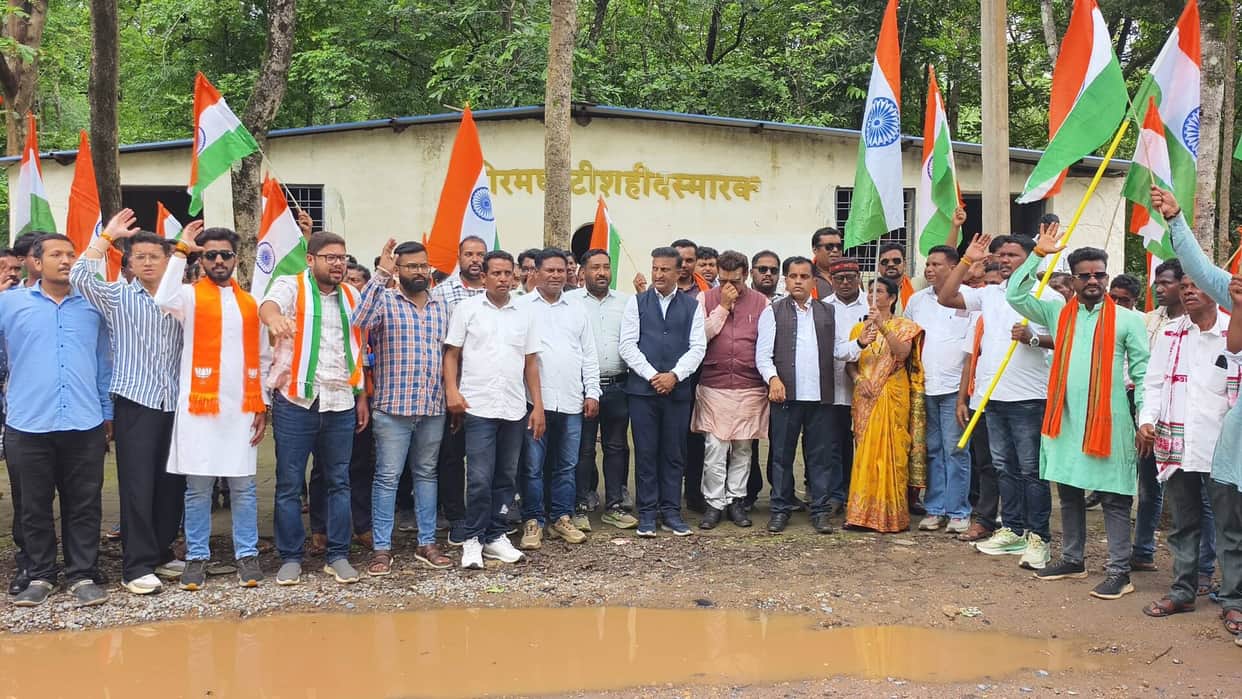 Where the sound of gunfire once echoed, the BJP Yuva Morcha raised the chant of 'Vande Mataram'.