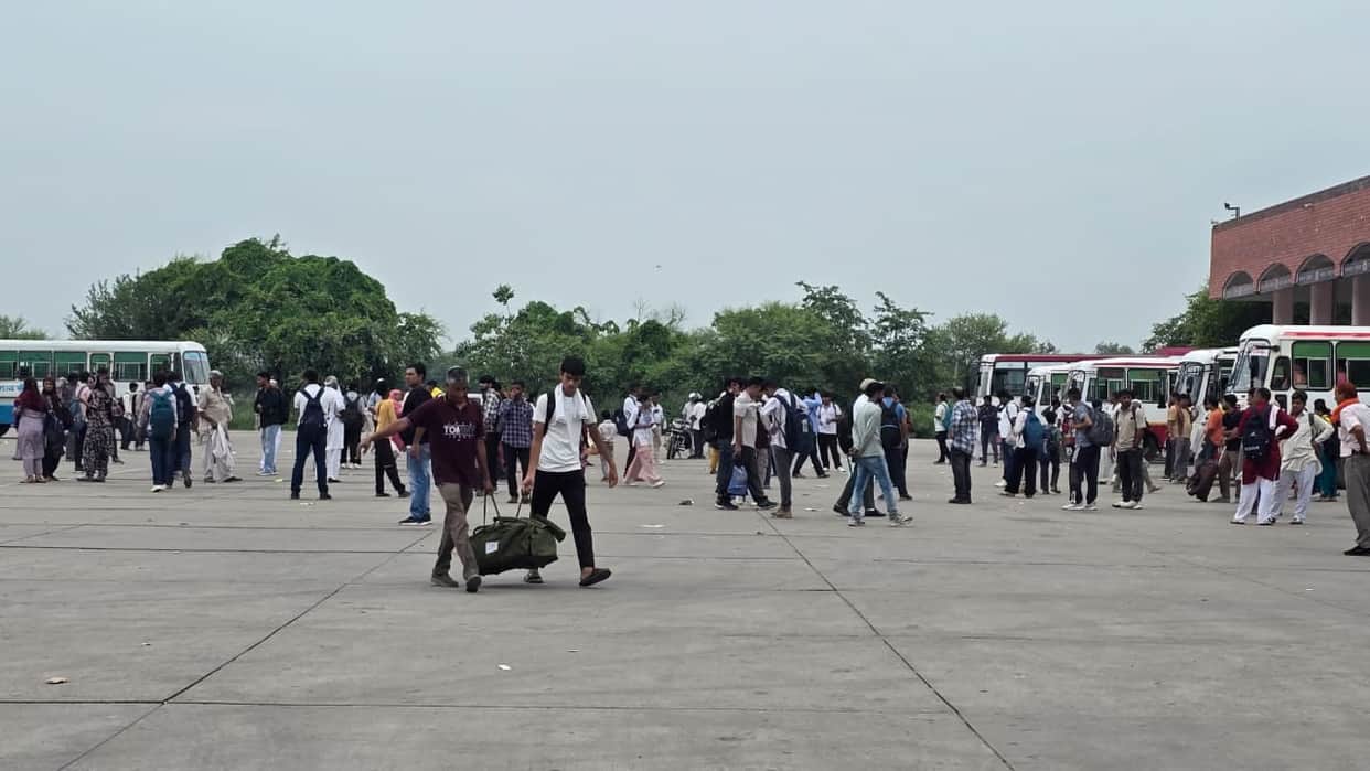 Roadways buses diverted to Gurugram; passengers faced inconvenience.