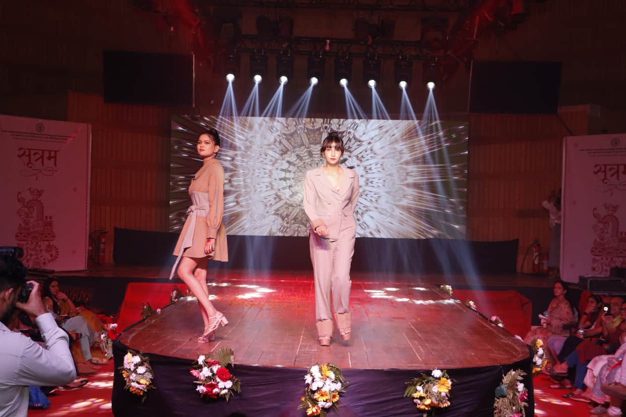 Rajasthani-Haryanvi dances were presented alongside a fashion show.