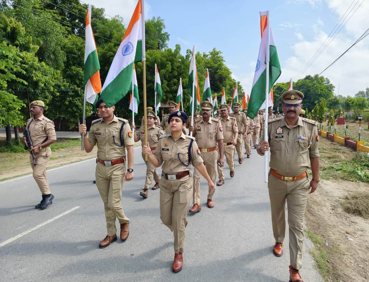 The colors of patriotism were seen from the cities to the villages