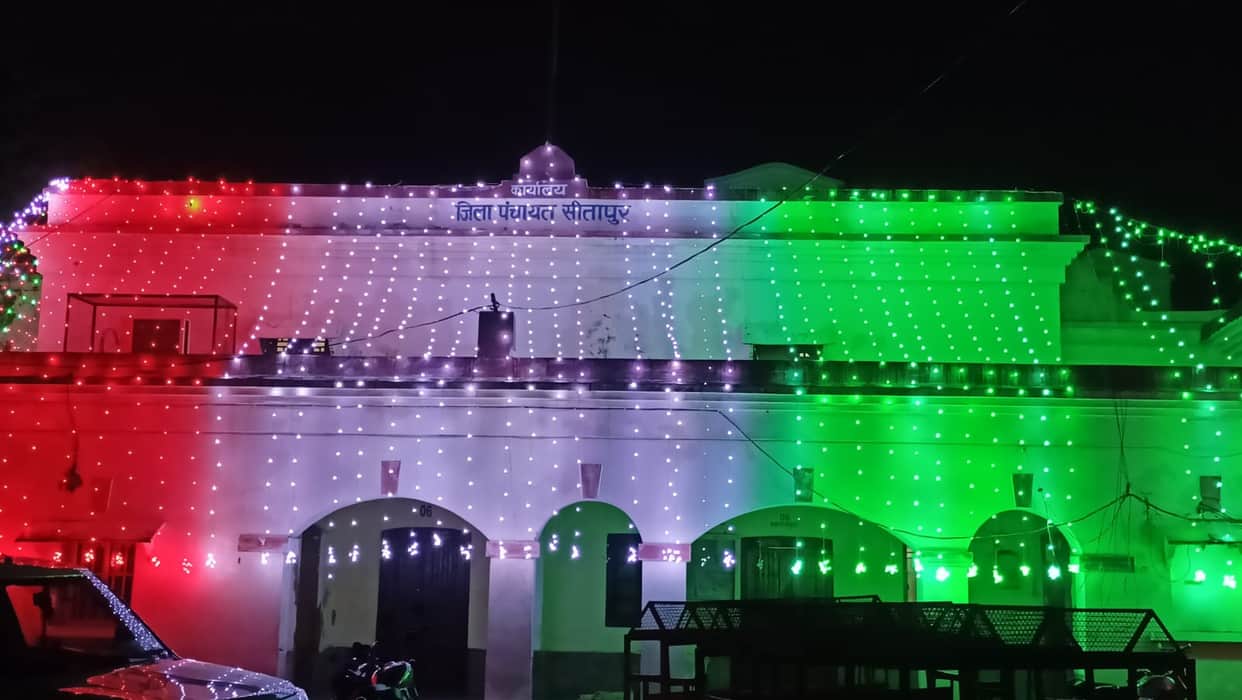 Explained the significance of the Tricolour to the children