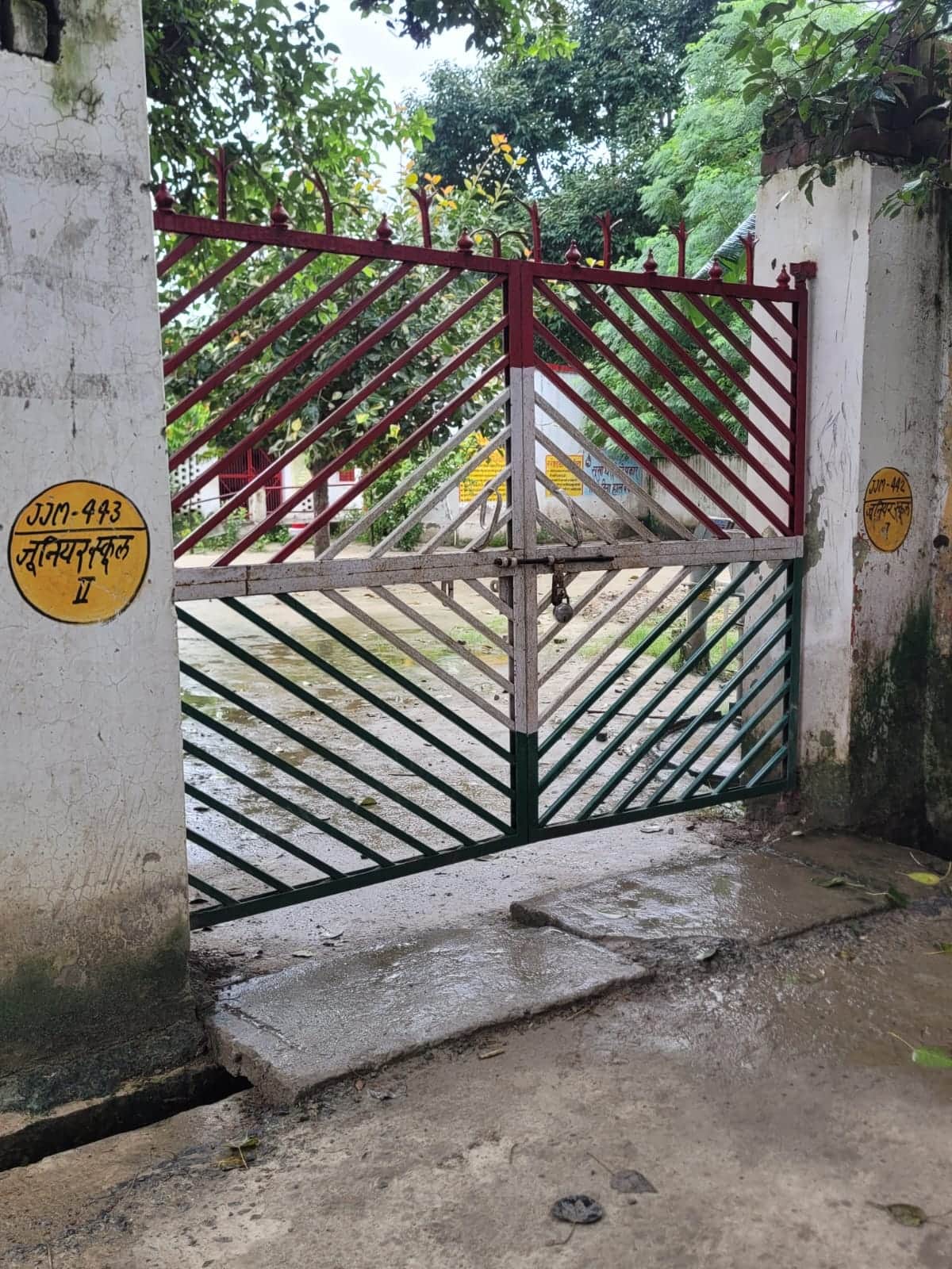 The lock of the junior high school was opened at 11:30 AM following a complaint to the District Magistrate.