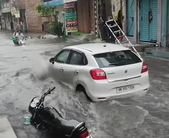 Mandothi market and Bagwala neighborhood need relief from waterlogging.
