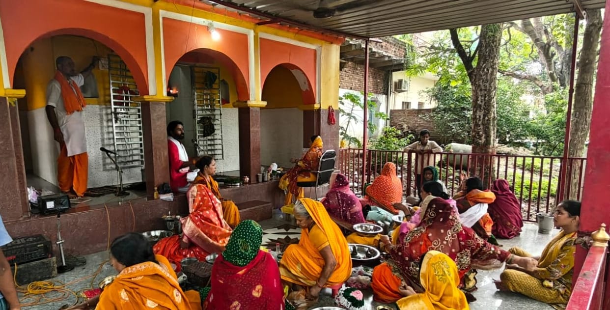 22 women collectively performed Rudrabhishek