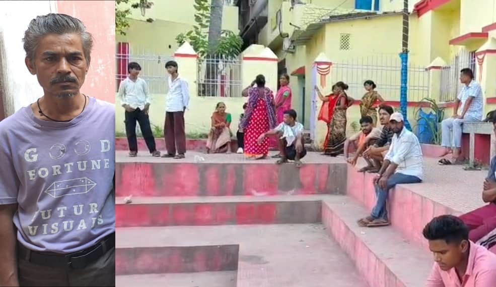 Muzaffarpur Bihar news :fleeing worker suddenly arrived and jumped into sahu temple pond ending his