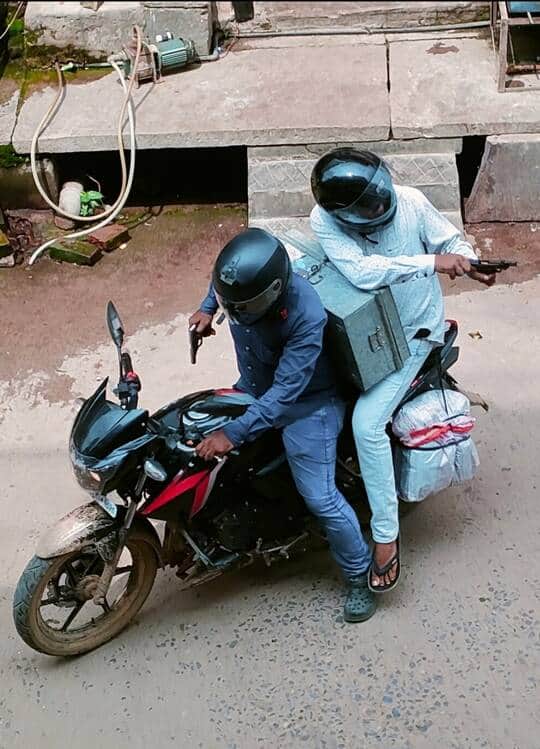 A team has left for Karnataka to record the statements of the accused in the cash van robbery case and to seek their remand.