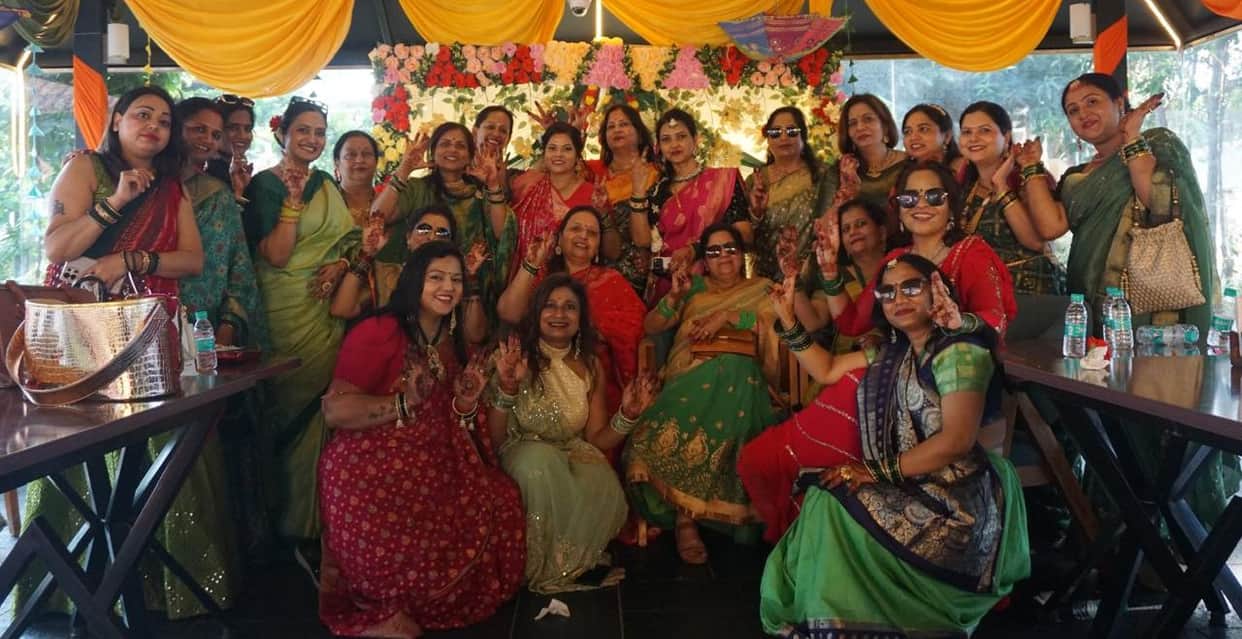 Women celebrated the Teej festival with great enthusiasm.