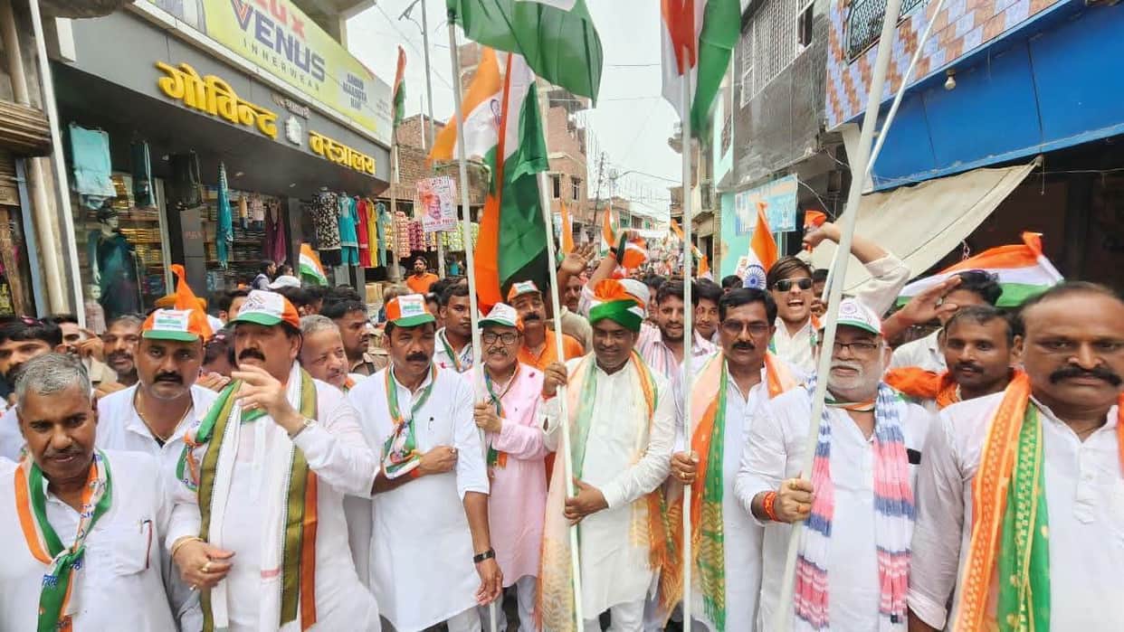 The tricolor march is a way to spread the message of patriotism to everyone