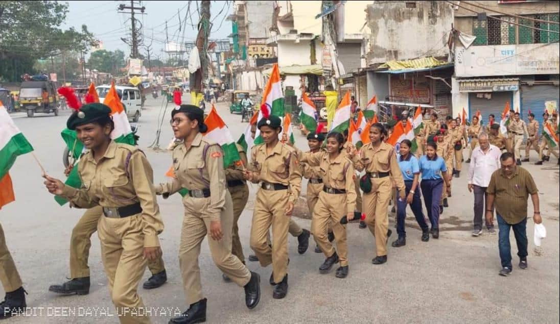 The Tricolour waved all around, and slogans of patriotism echoed.
