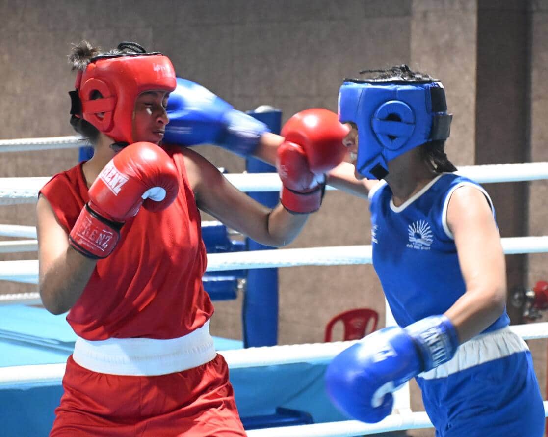 Varanasi Division team crowned champions after winning nine medals, including four golds, in junior girls' boxing.