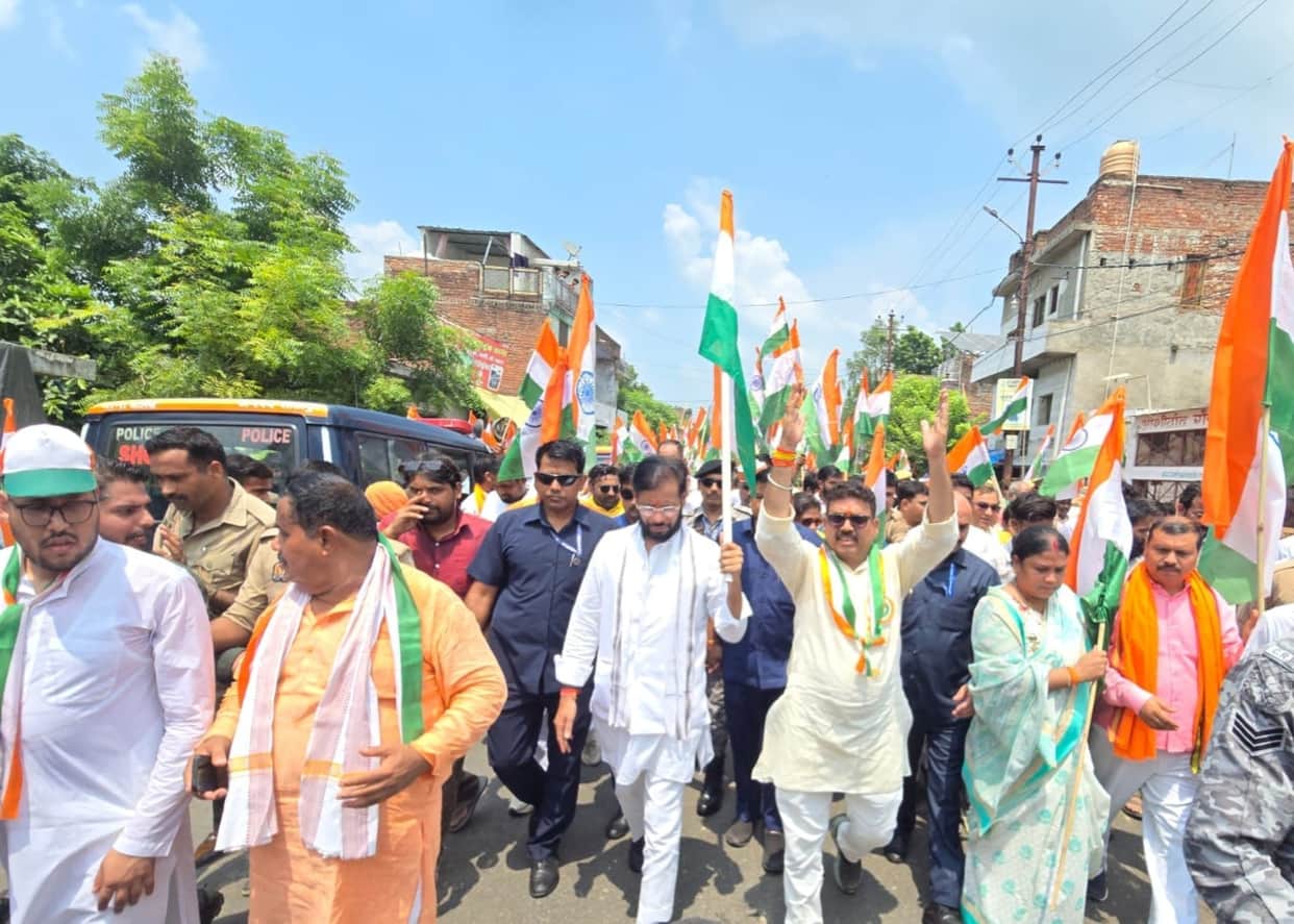 Tiranga Yatra taken out from GIC to Atal Chowk