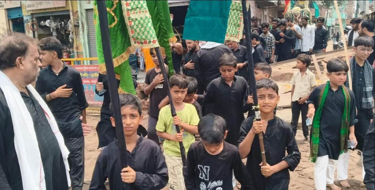 "Ya Hussain, Alvida" echoed through the procession of the 50th.