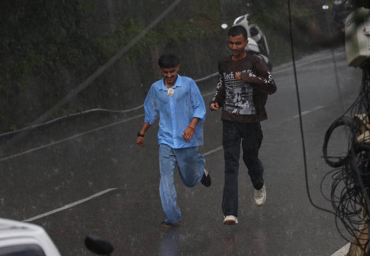 Heavy rains turn roads into drains in Dharamshala, scooters washed away