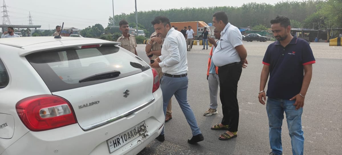 Karnal News: बैरियर-फ्री टोल पर 100 से अधिक वाहनों के चालान