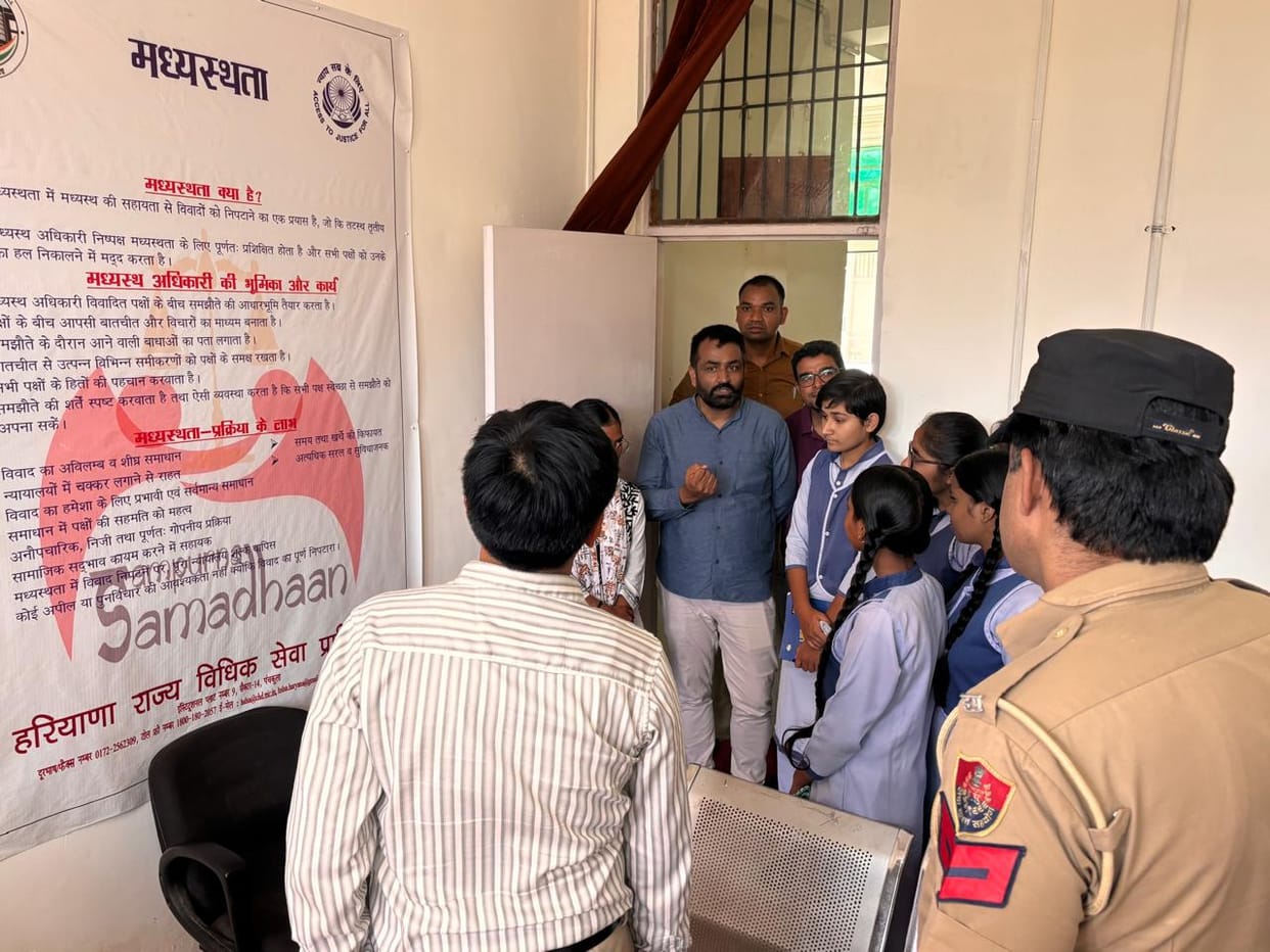 Female students in Guhla gained an understanding of the administration and the judicial system.