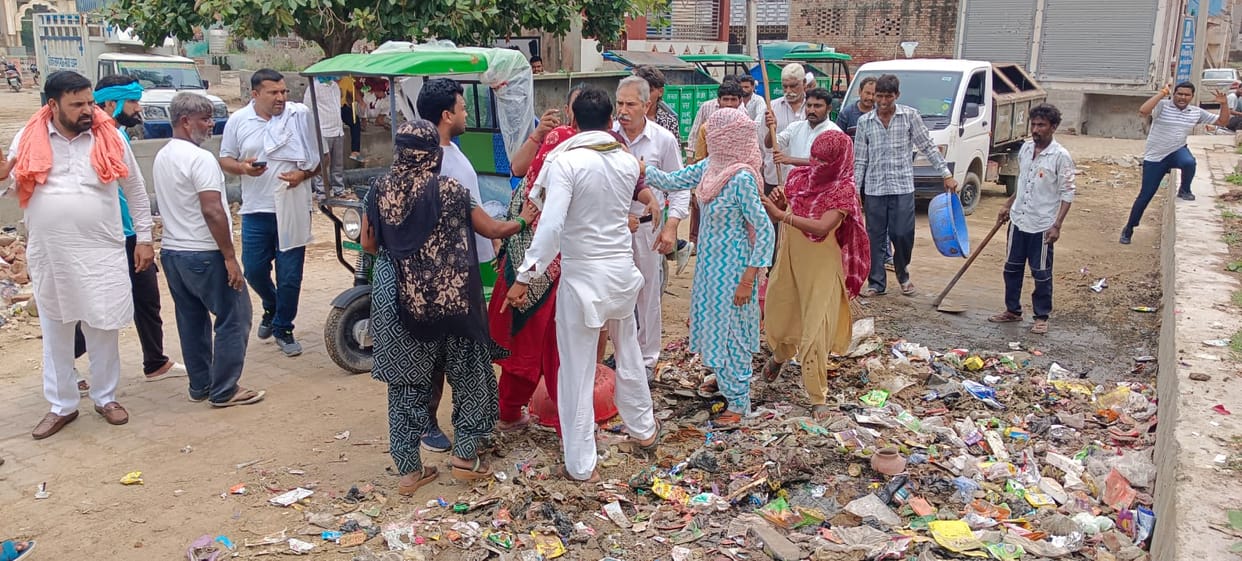Sanitation workers have been on strike for nine days, clashing with the chairman and councillors over garbage collection.