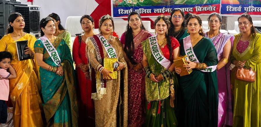 Exuberance at the Teej Festival; Naina wins the 'Miss Teej' title.