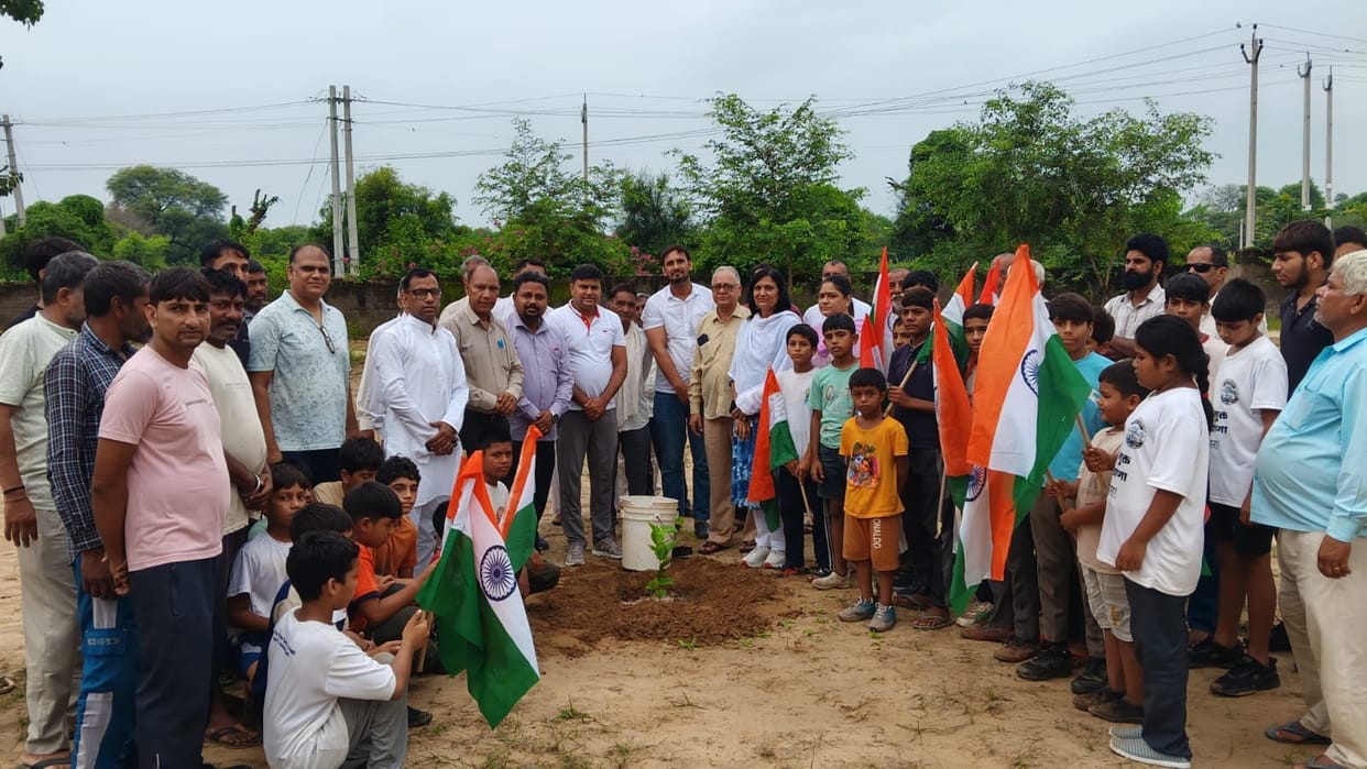 College students took to the streets in honor of the Tricolour.