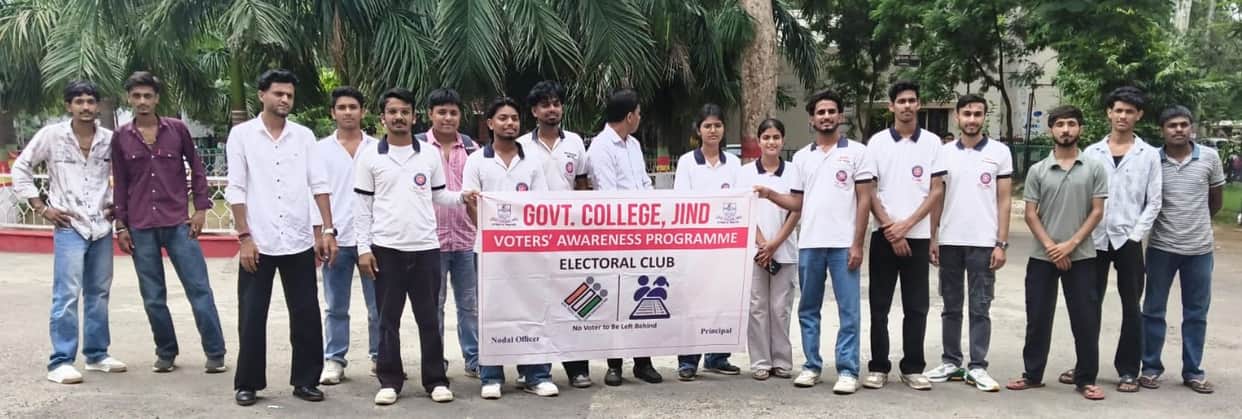 Youths were made aware about voting in the SVEEP program.