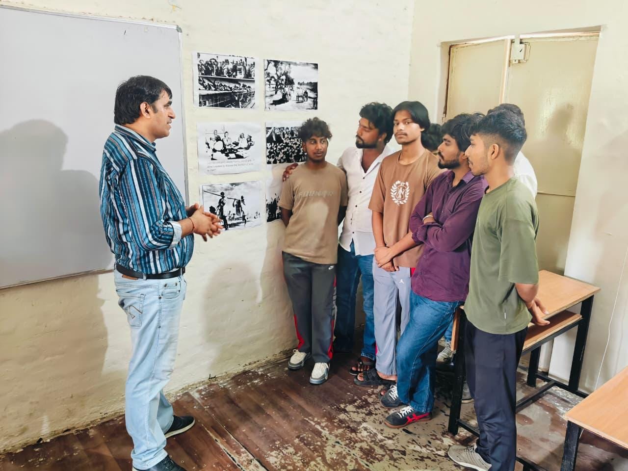 फोटो : सोनीपत के सम्राट पृथ्वीराज चौहान राजकीय महाविद्यालय, जाखौली में विभाजन विभीषिका स्मृति क