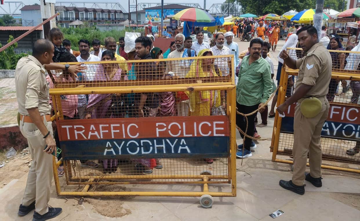 Roads were closed; people had to take a two-kilometer detour to reach their destination