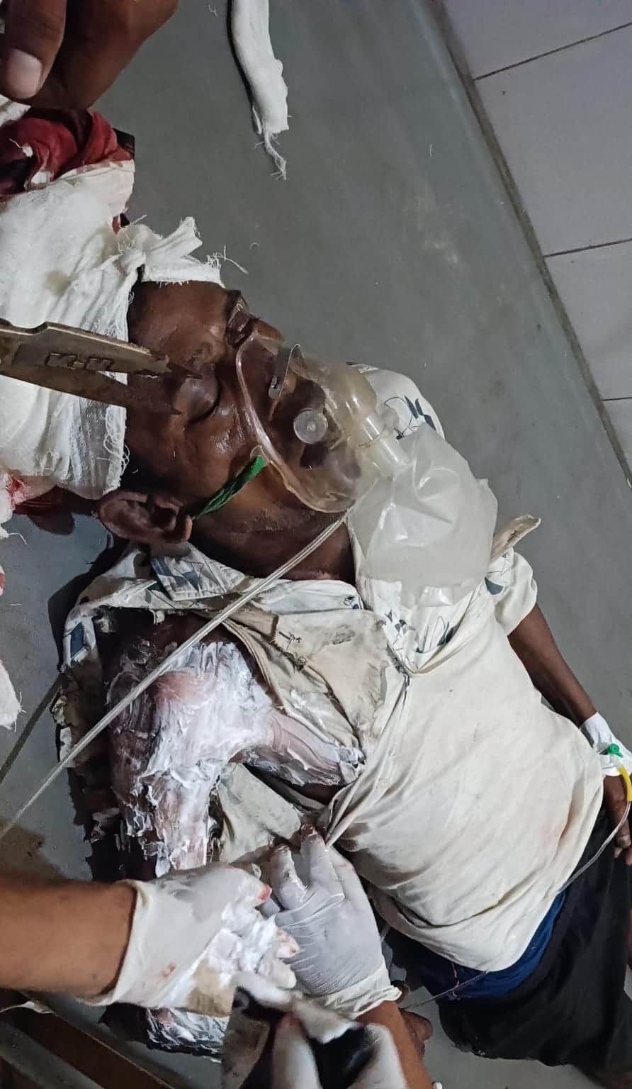 A young man was electrocuted while connecting an electrical wire at home.