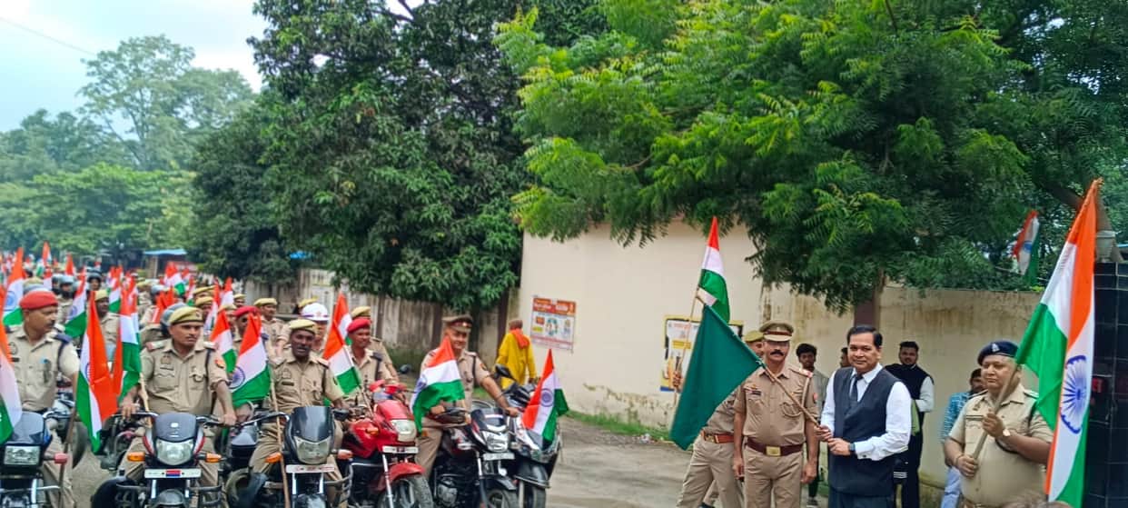 Celebrating Independence today; the city is decked in the colours of the Tricolour.