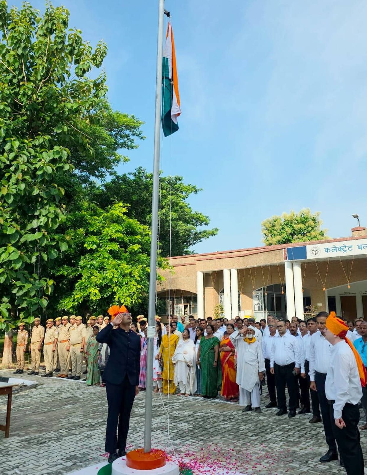 The anthem of the motherland echoed in the air; the flag of India waved with pride
