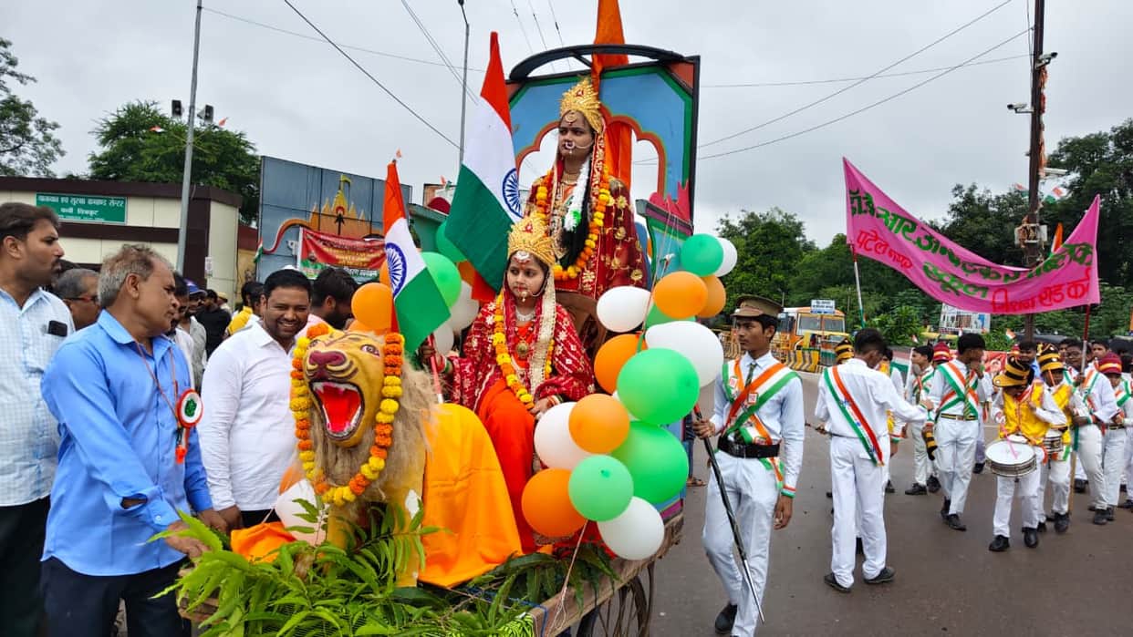 Flag hoisted with pride; patriotic songs echoed.