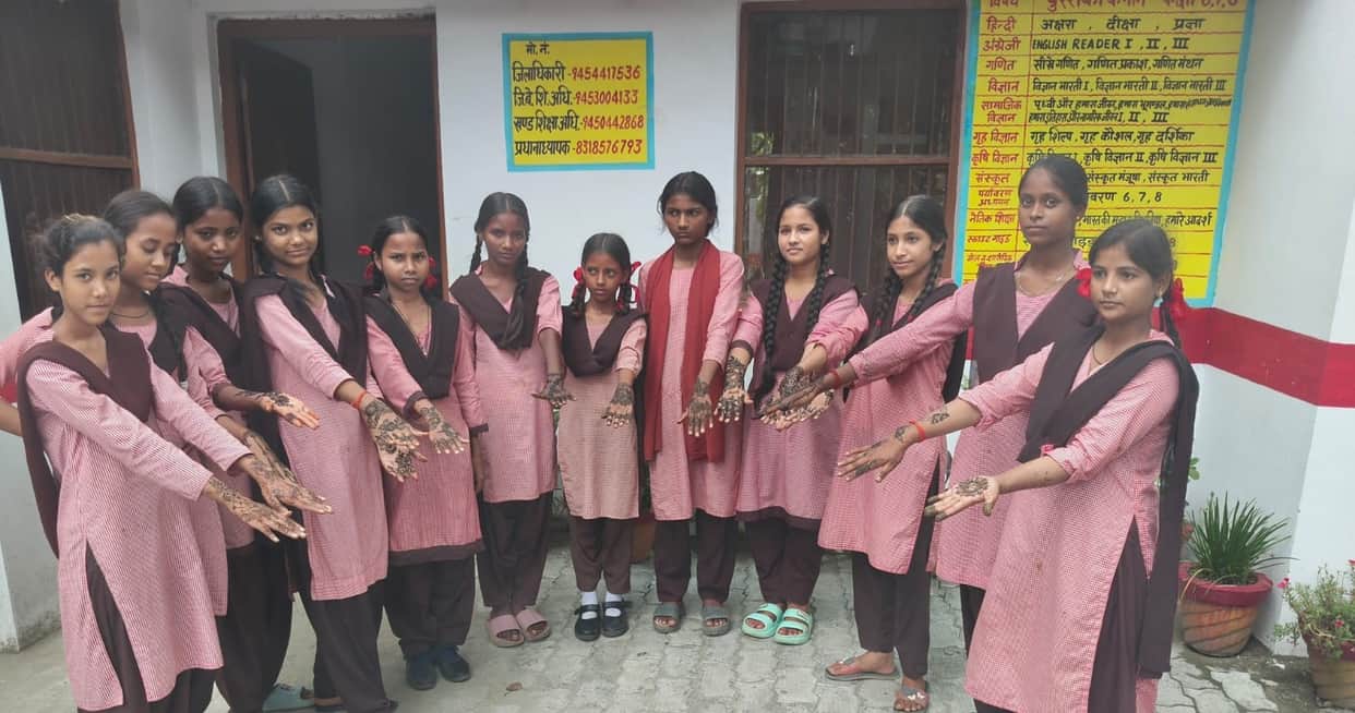 Children's talent shone through in the art of colors and henna