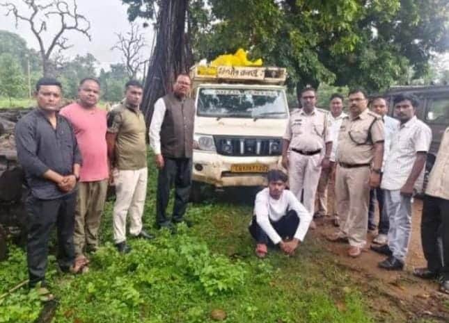 Teak was being cut and taken away from the forest in dark of night, the forest department seized 26 logs along