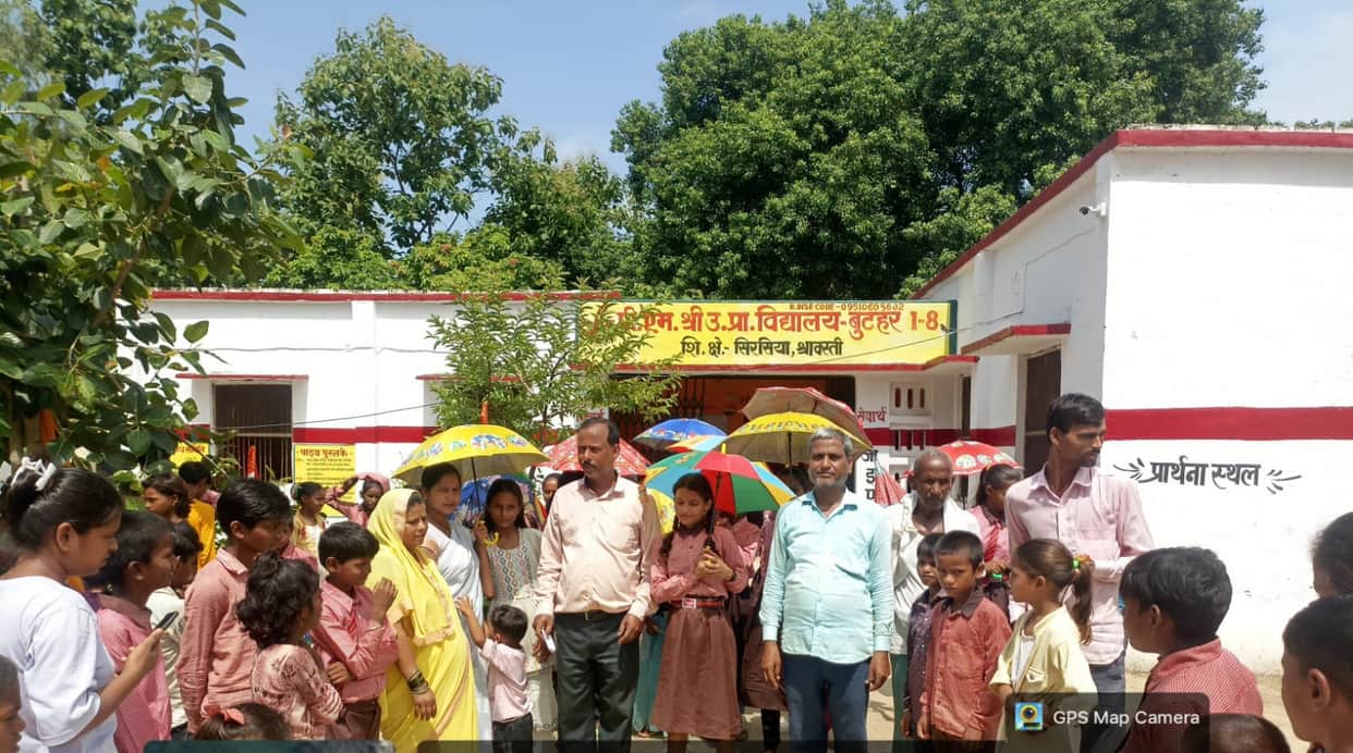 The Tricolour was hoisted with pride in rural areas as well.