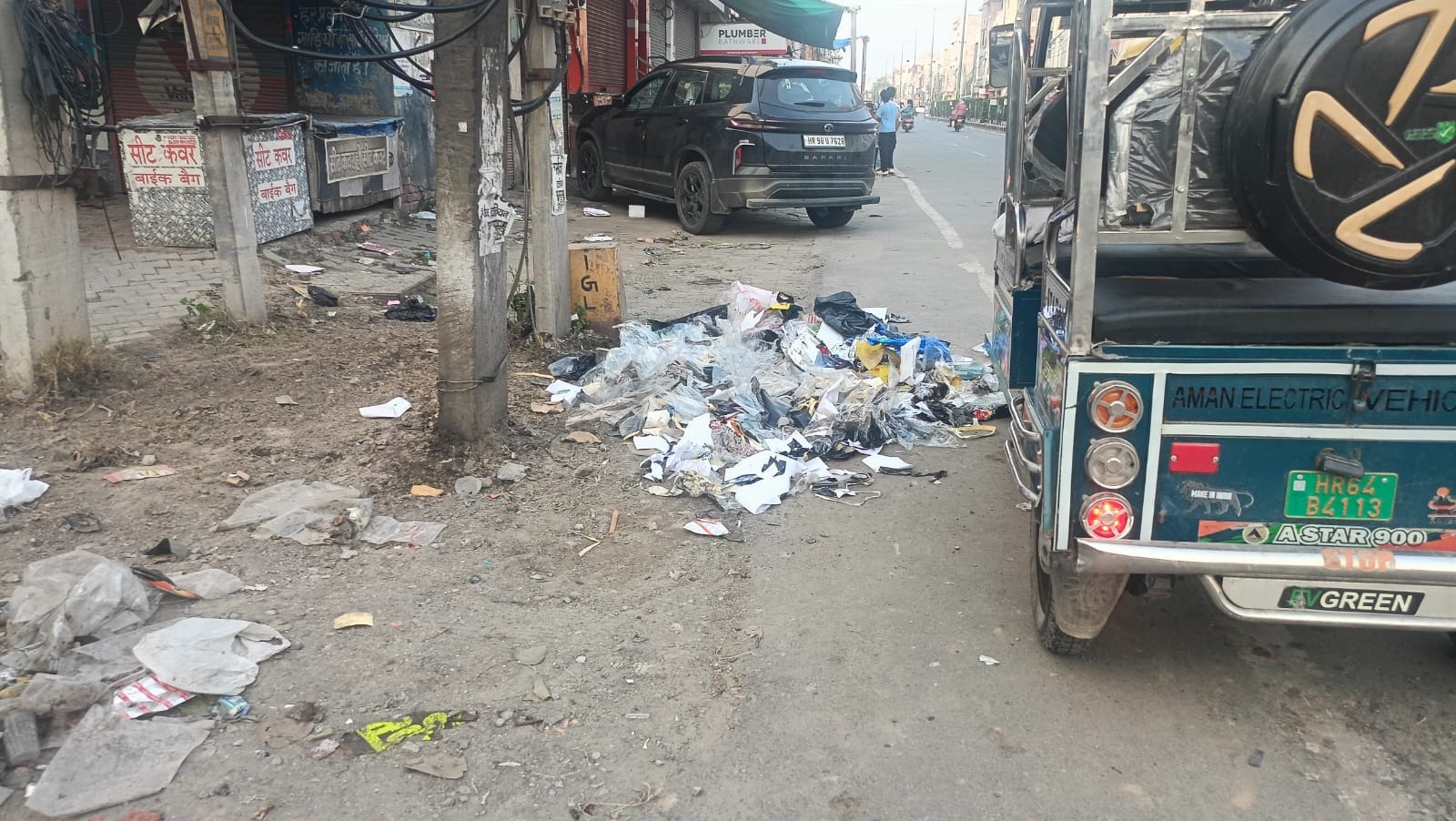अंबाला रोड के नजदीक लगा कूड़ा का ढेर। संवाद