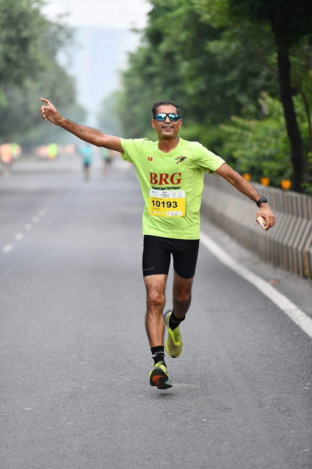 Gulab Singh set a new record of 384 kilometers at the Bengaluru Endurance Run.