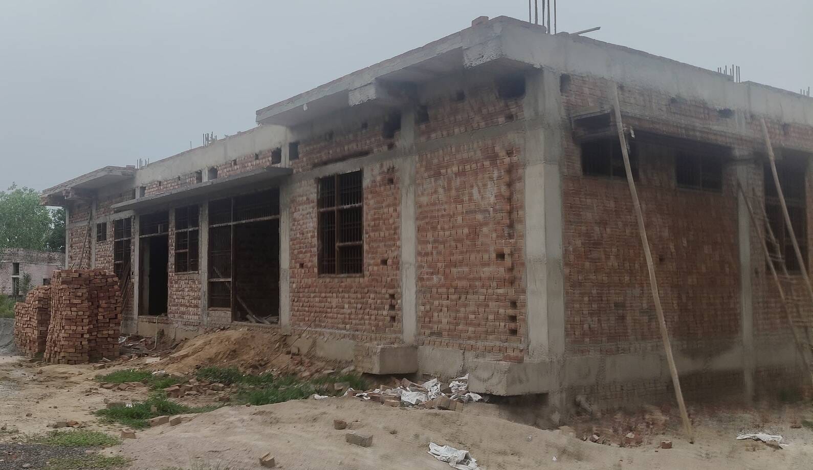 फोटो - मुंडलाना सीएचसी भवन में निर्माणाधीन गायनी विंग। संवाद